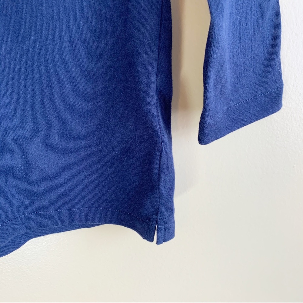 J. Crew corset tie top navy 3/4 sleeve RELISTED - Picture 4 of 6